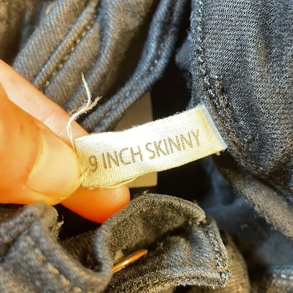 RAG and Bone Nine Inch Skinny woman’s black jeans - Picture 12 of 15